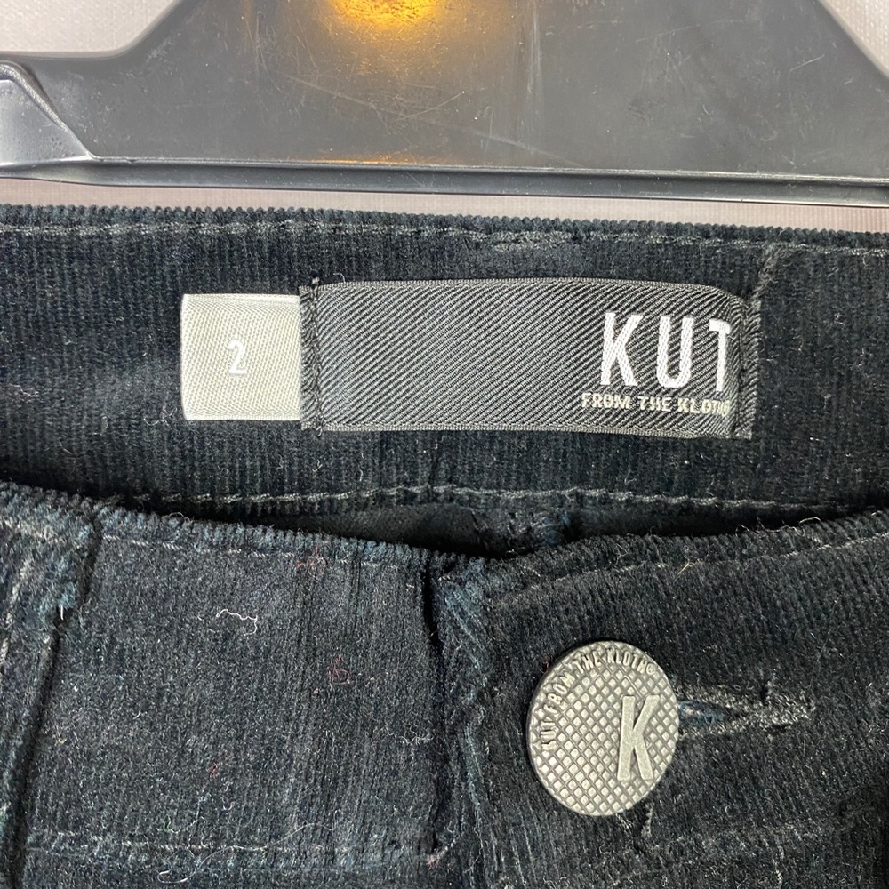 Kut from the Kloth Diana Stretch High Rise Skinny Corduroy Pants in Blac… - Picture 7 of 10